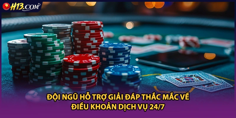Đội ngũ hỗ trợ giải đáp thắc mắc về điều khoản dịch vụ 24/7