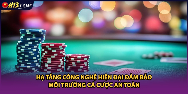 Hạ tầng công nghệ hiện đại đảm bảo môi trường cá cược an toàn